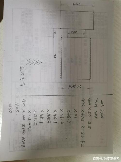 多头螺纹编程及分头方法